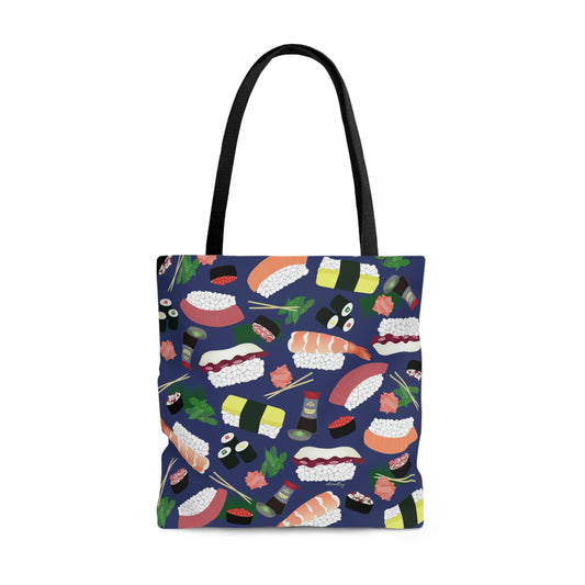 Tote bag- Sushi Lovers (Blue)