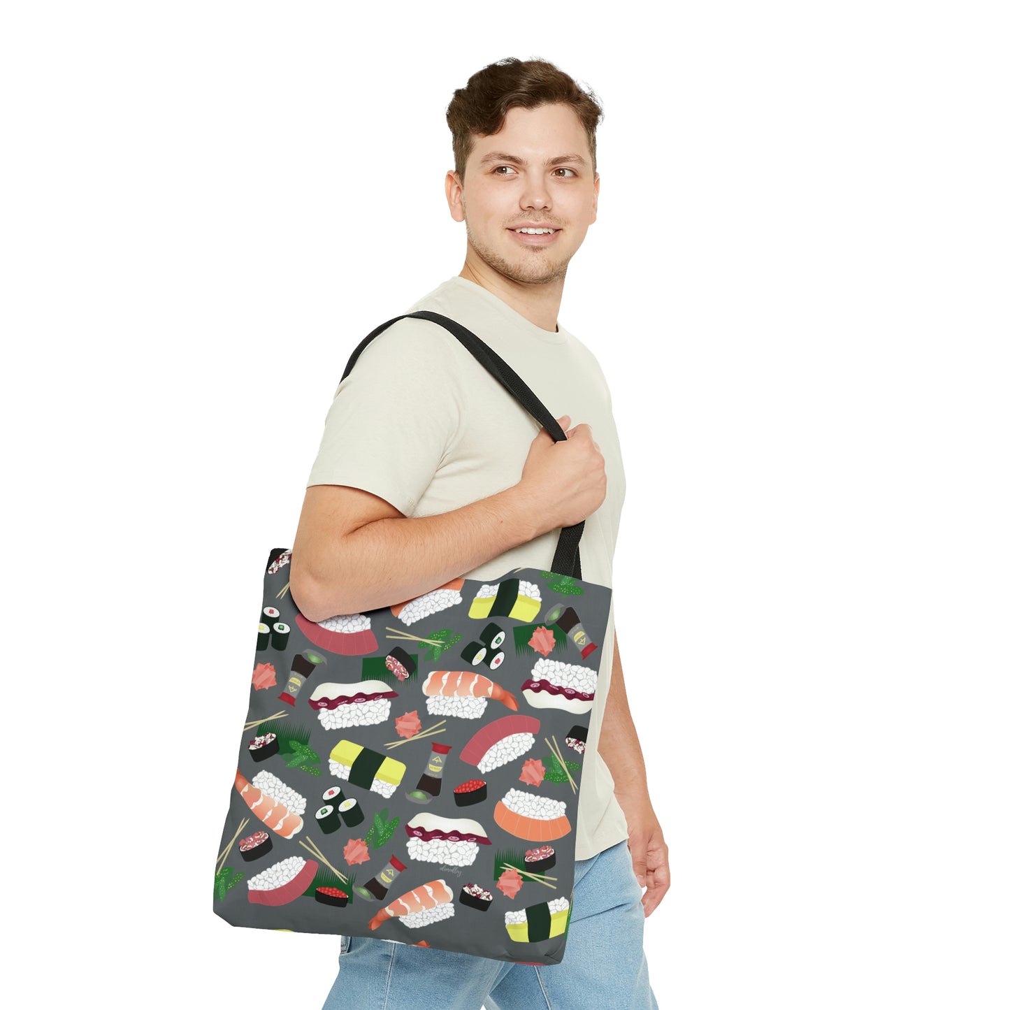 Tote bag- Sushi Lovers (Gray)