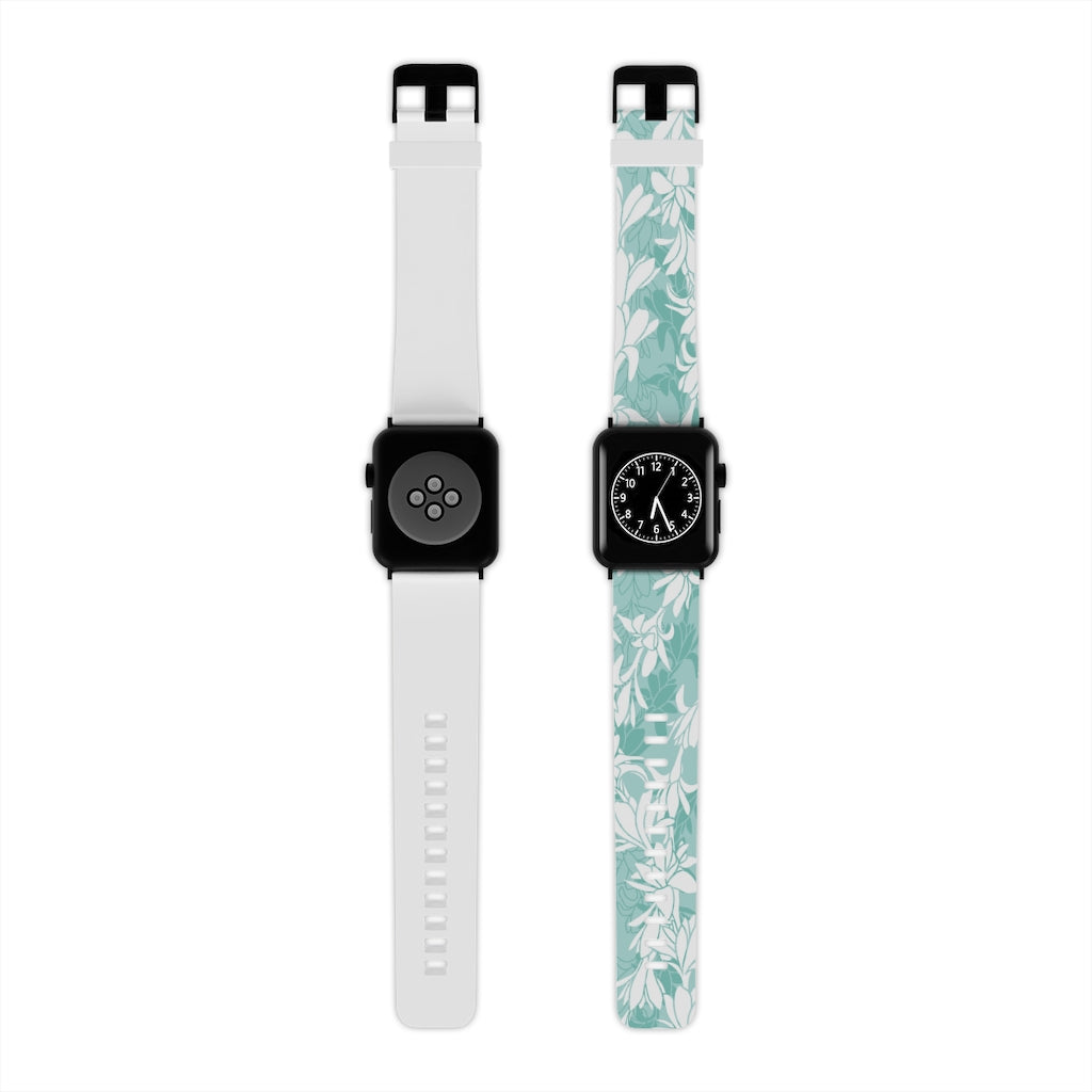 Watch Band for Apple Watch- Tuberoses for Nohea (Seafoam)