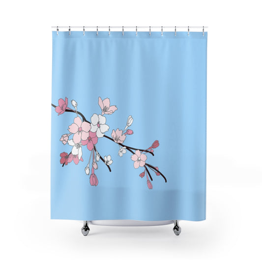 Shower Curtain- Sakura Blooms (Spring Skies)