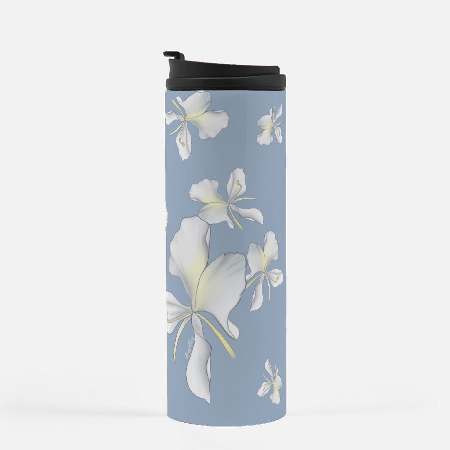 Thermal Tumbler 16 oz- Awapuhi Falling (Cyan)