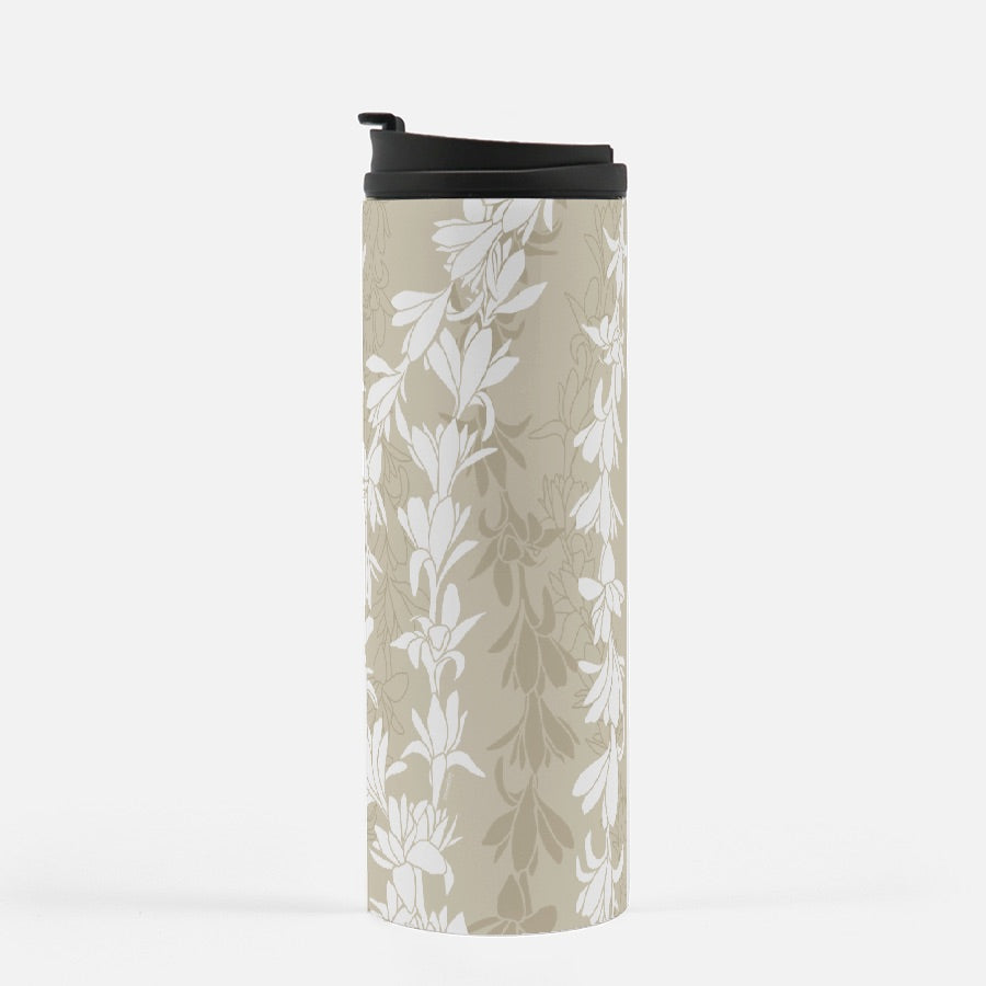 Thermal Tumbler 16 oz- Tuberoses for Nohea (Sand)