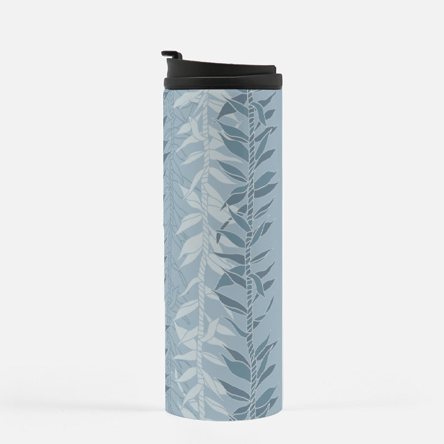 Thermal Tumbler 16 oz- Ti Leaf Lucky Leis (Steel Blue)