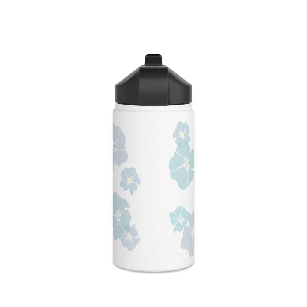 Water Bottle, 32 oz- Ilima Flower (Blues)