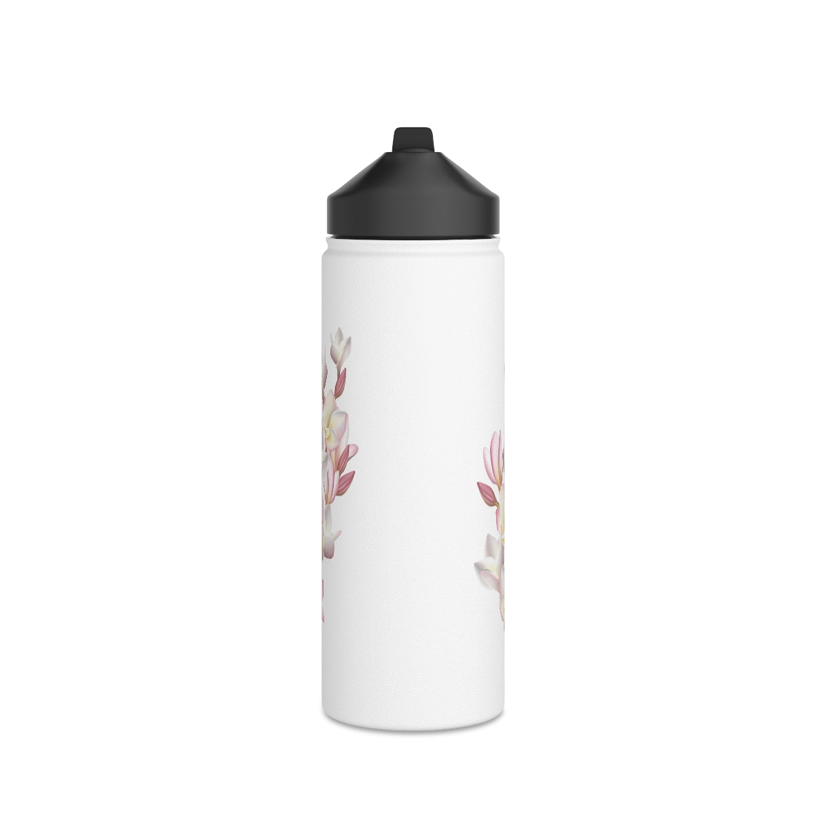 Water Bottle, 32 oz- Plumeria Cluster