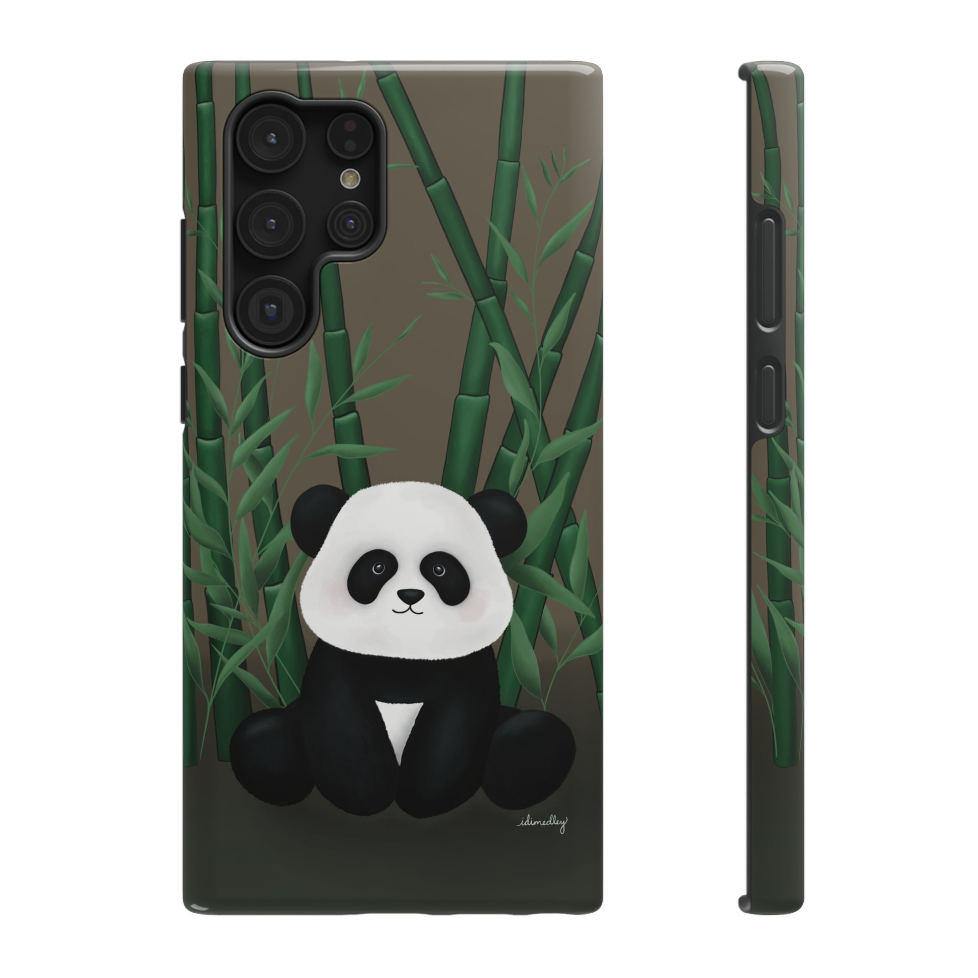 iPhone or Samsung Galaxy Dual Layer Phone Case- Bamboo Panda (Light Br –  Island Digital Imagers Medley