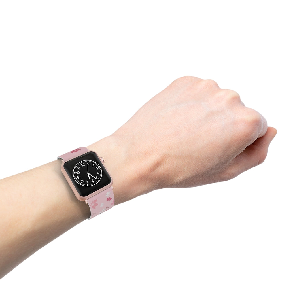 Watch Band for Apple Watch- Falling Sakura Cherry Blossoms