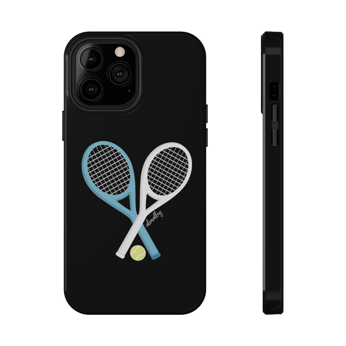 Tennis Racket Crossing (Black)