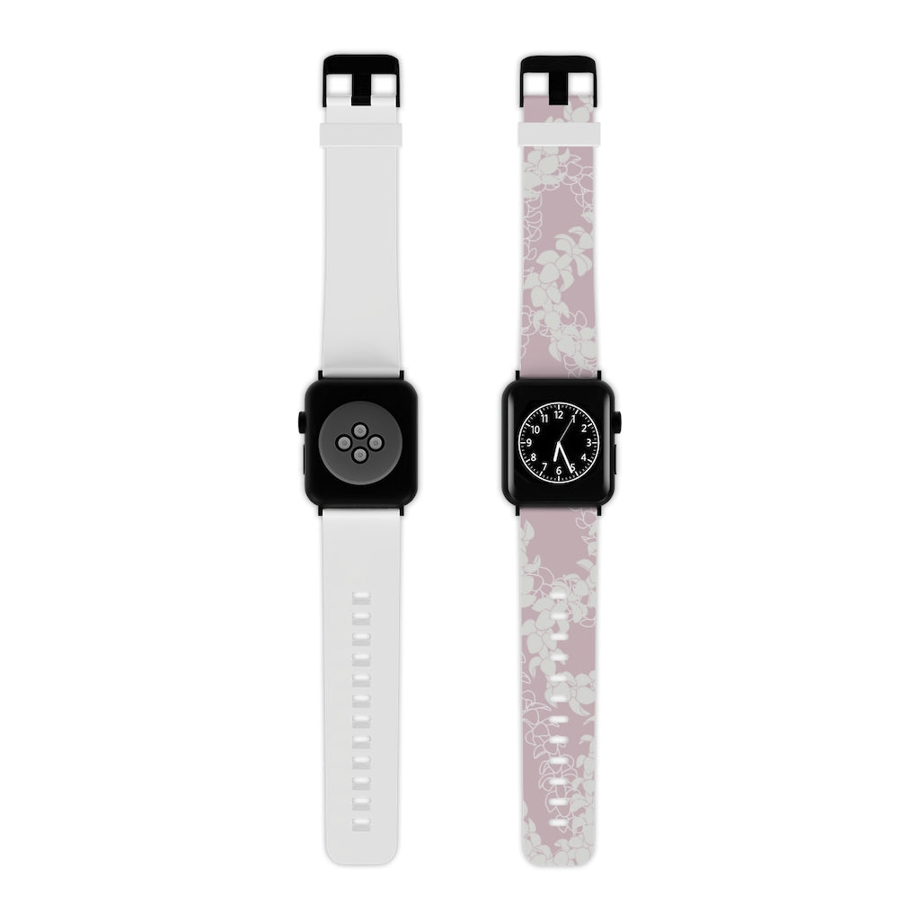 Watch Band for Apple Watch- Puakenikeni Lei (Rosey Pink)