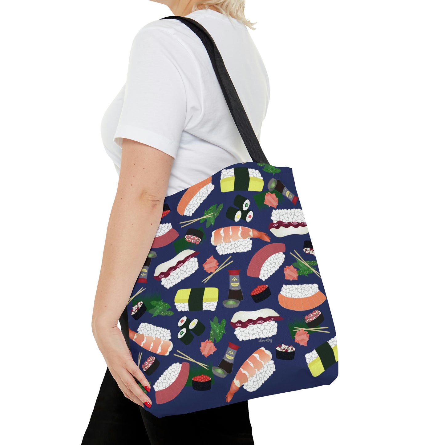 Tote bag- Sushi Lovers (Blue)