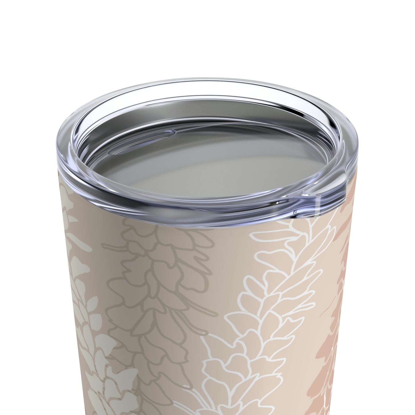 Tumbler 20oz- White Ginger Kisses in Peach