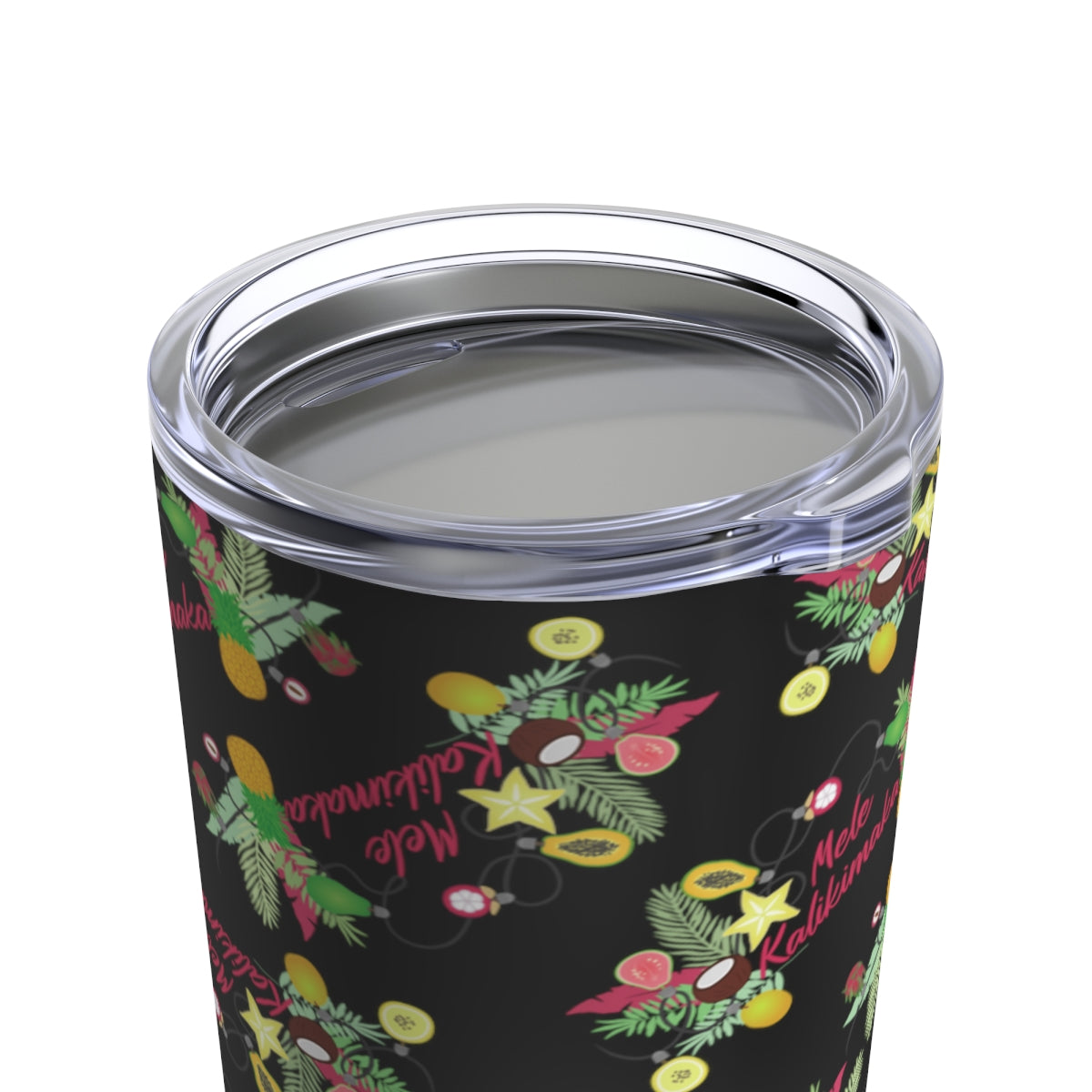 Tumbler 20oz- Mele Kalikimaka (Black)