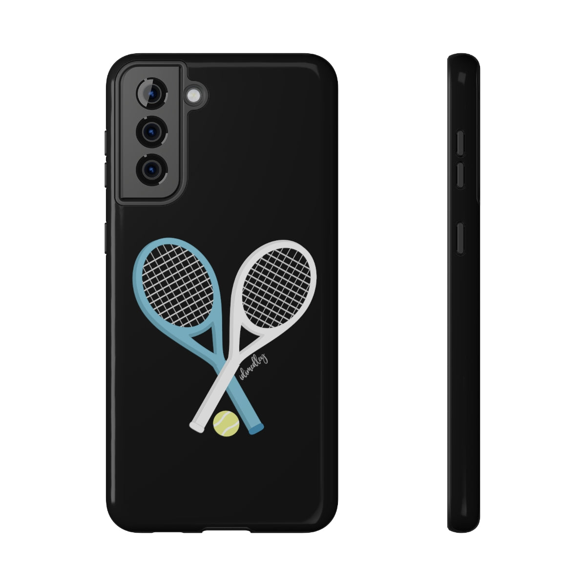 Tennis Racket Crossing (Black)