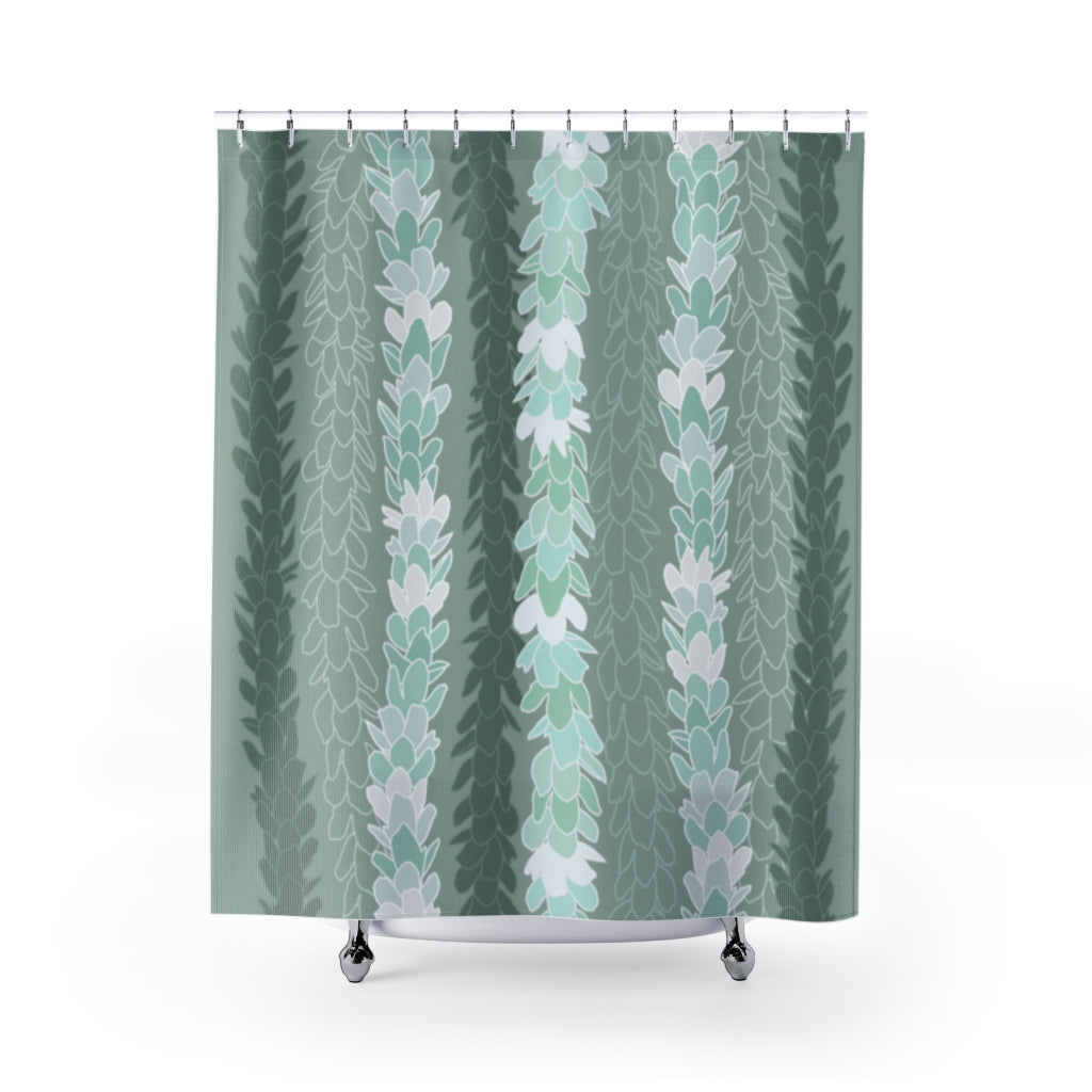 Shower Curtain- Pakalana Stringing Green