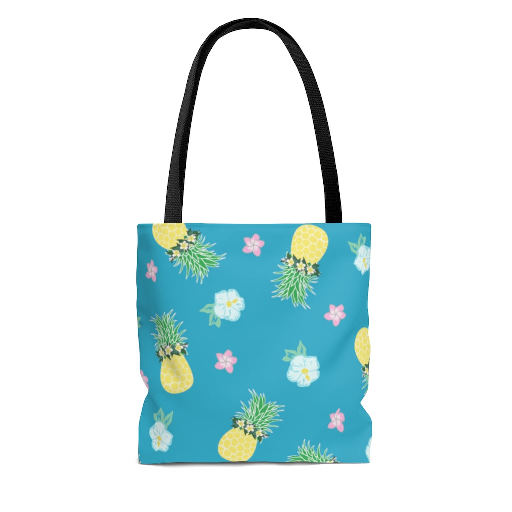 Tote bag- Pineapple Party (Blue Lagoon)