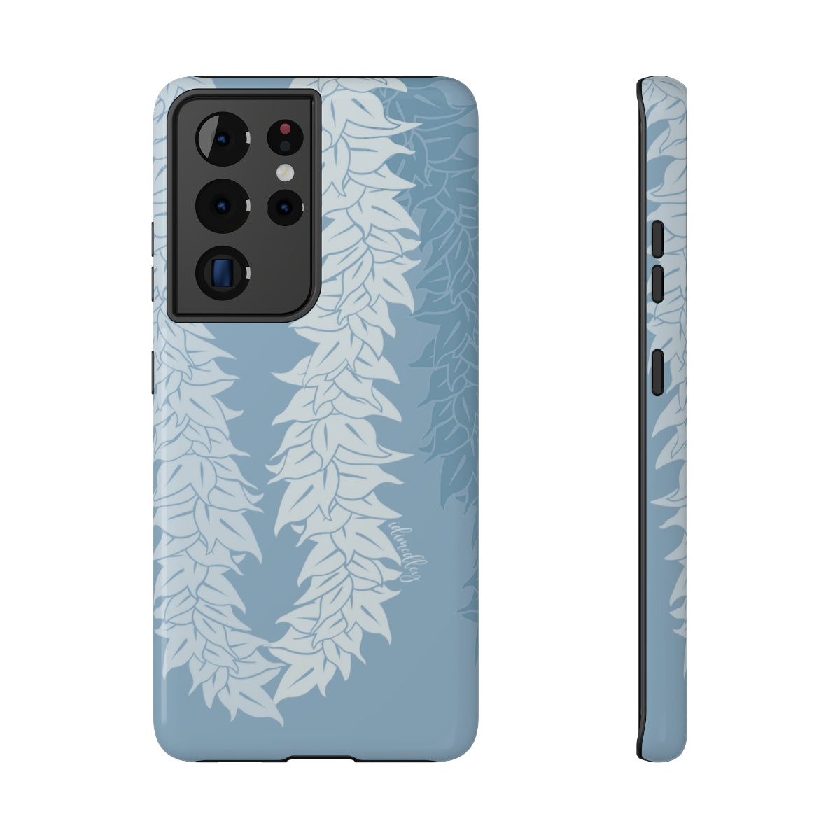 Maile Lei Cascade (Blue Water Wash) Dual Layer Phone Case