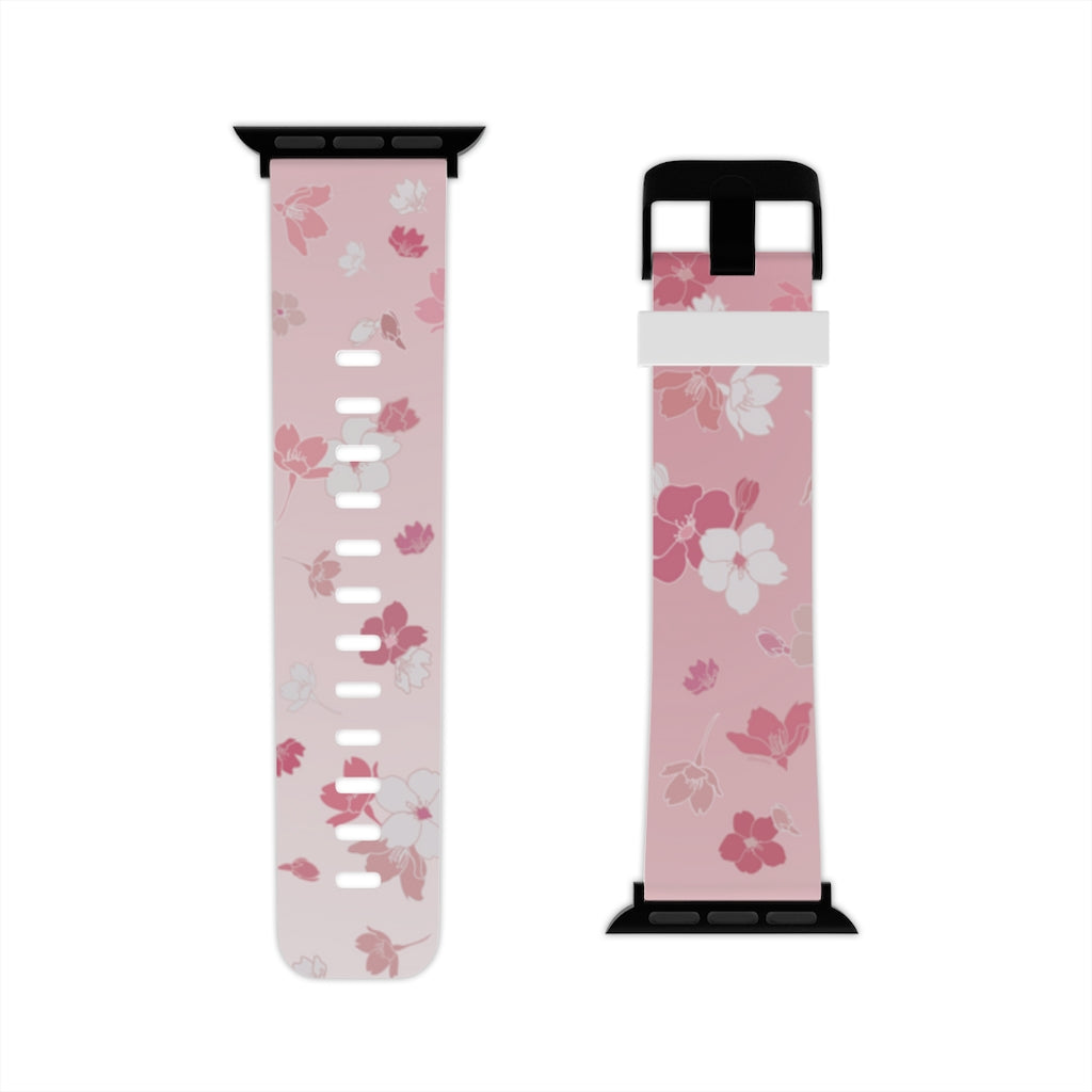 Watch Band for Apple Watch- Falling Sakura Cherry Blossoms