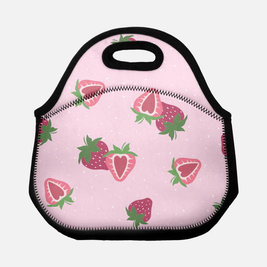 Lunch Tote Bag- Strawberry Sugar