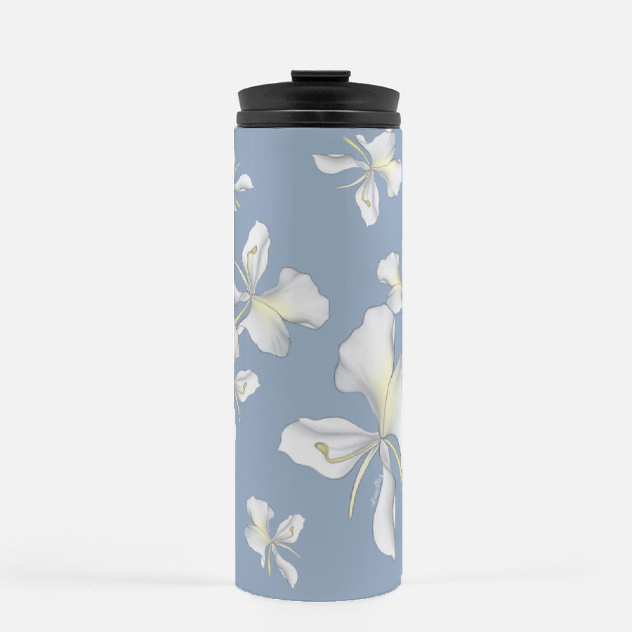 Thermal Tumbler 16 oz- Awapuhi Falling (Cyan)