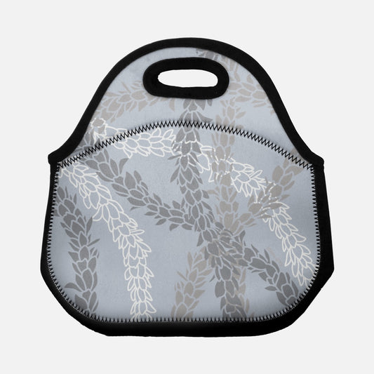 Lunch Tote Bag- Pikake Wishes (Gray)