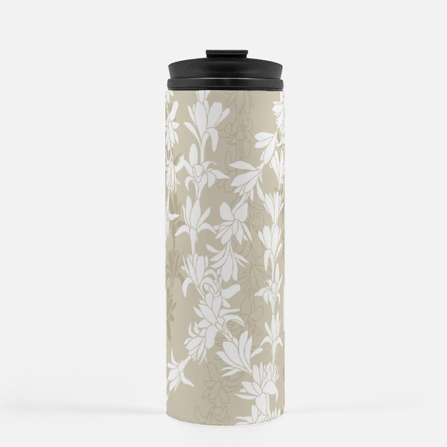 Thermal Tumbler 16 oz- Tuberoses for Nohea (Sand)