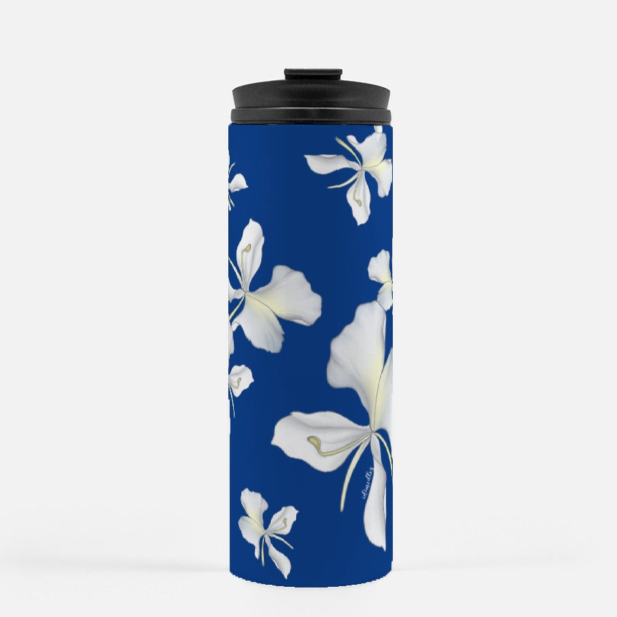 Thermal Tumbler 16 oz- Awapuhi Falling (Deep Blue)