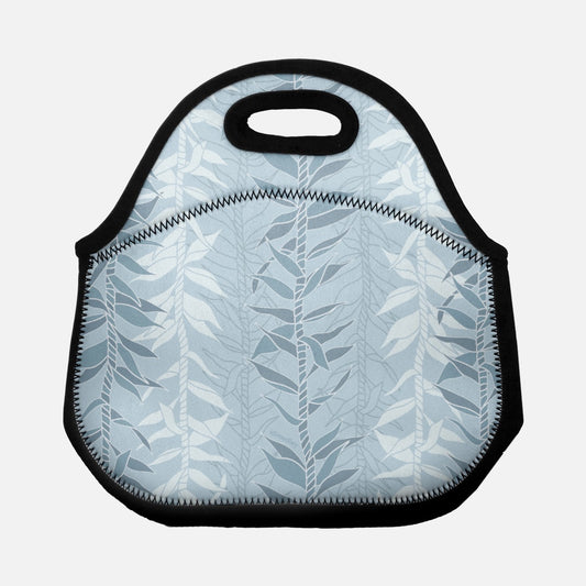 Lunch Tote Bag- Ti Leaf Lucky Leis (Steel Blue)