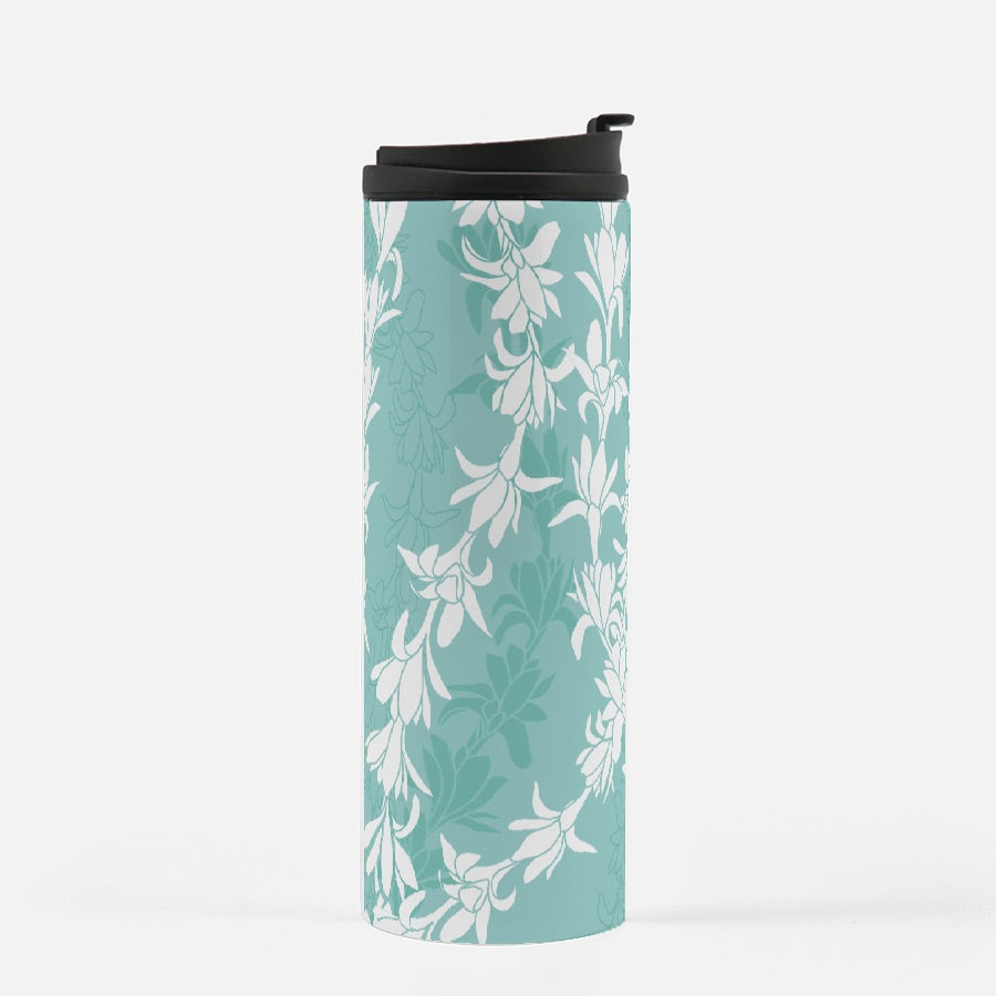 Thermal Tumbler 16 oz- Tuberoses for Nohea (Seafoam)