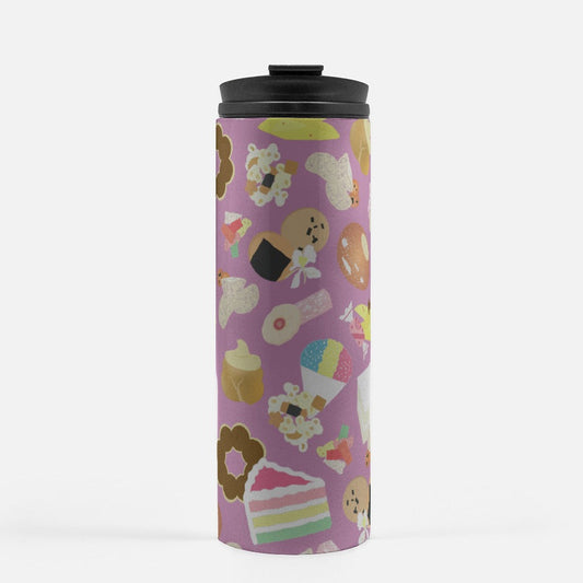 Thermal Tumbler 16 oz- Sweet and Savory Snacks (Pink Purple)