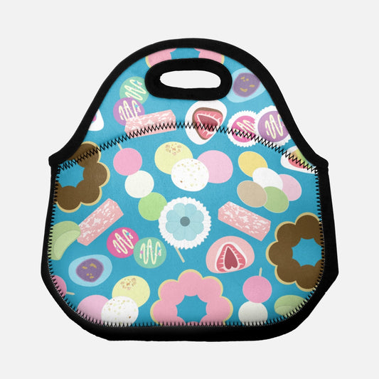 Lunch Tote Bag- Mochi Magic (Turquoise)