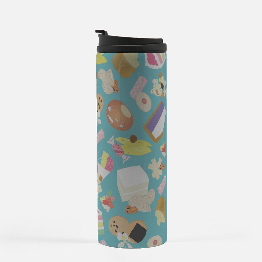 Thermal Tumbler 16 oz- Sweet and Savory Snacks (Light Blue)